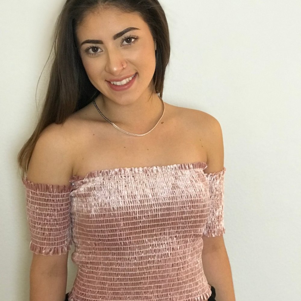 Pink Velvet Tube Top